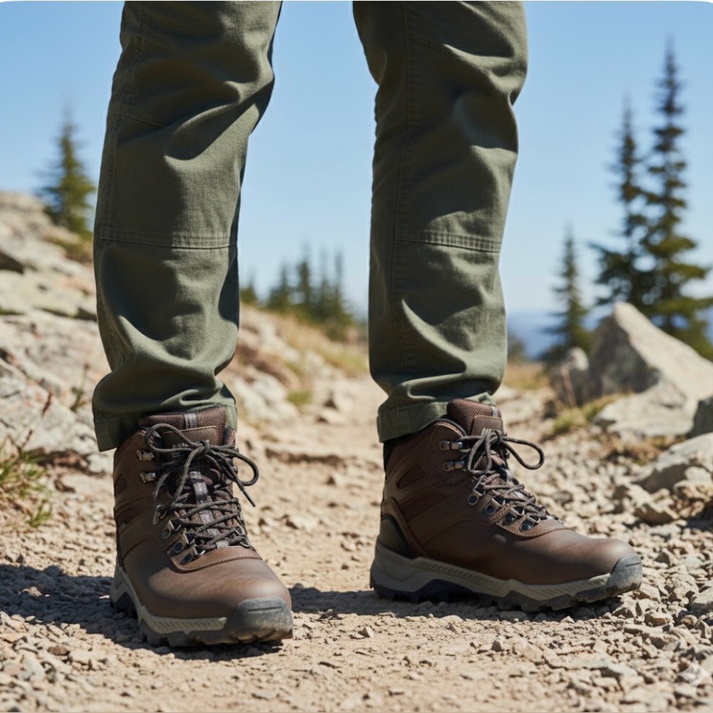 KHOMBU Waterproof Hiker Kenny Boots, Men’s Size 8M, Brown